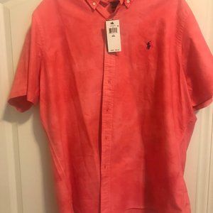 Ralph Lauren Polo Dip-Dye Shirt Red XXL